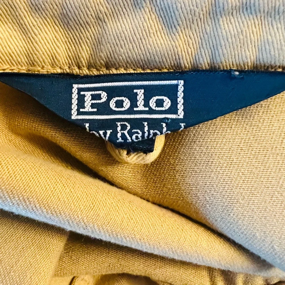 Polo 80s Vintage by Ralph Lauren Thick 100% Cotton Canvas Long Jacket Size XL - Picture 3 of 12